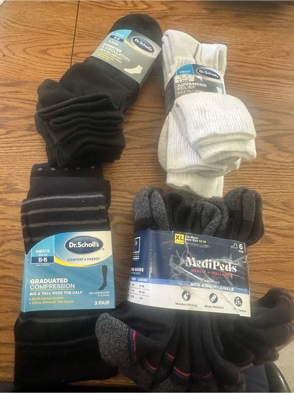 Men's Sock Bundle - Black, White, Gray